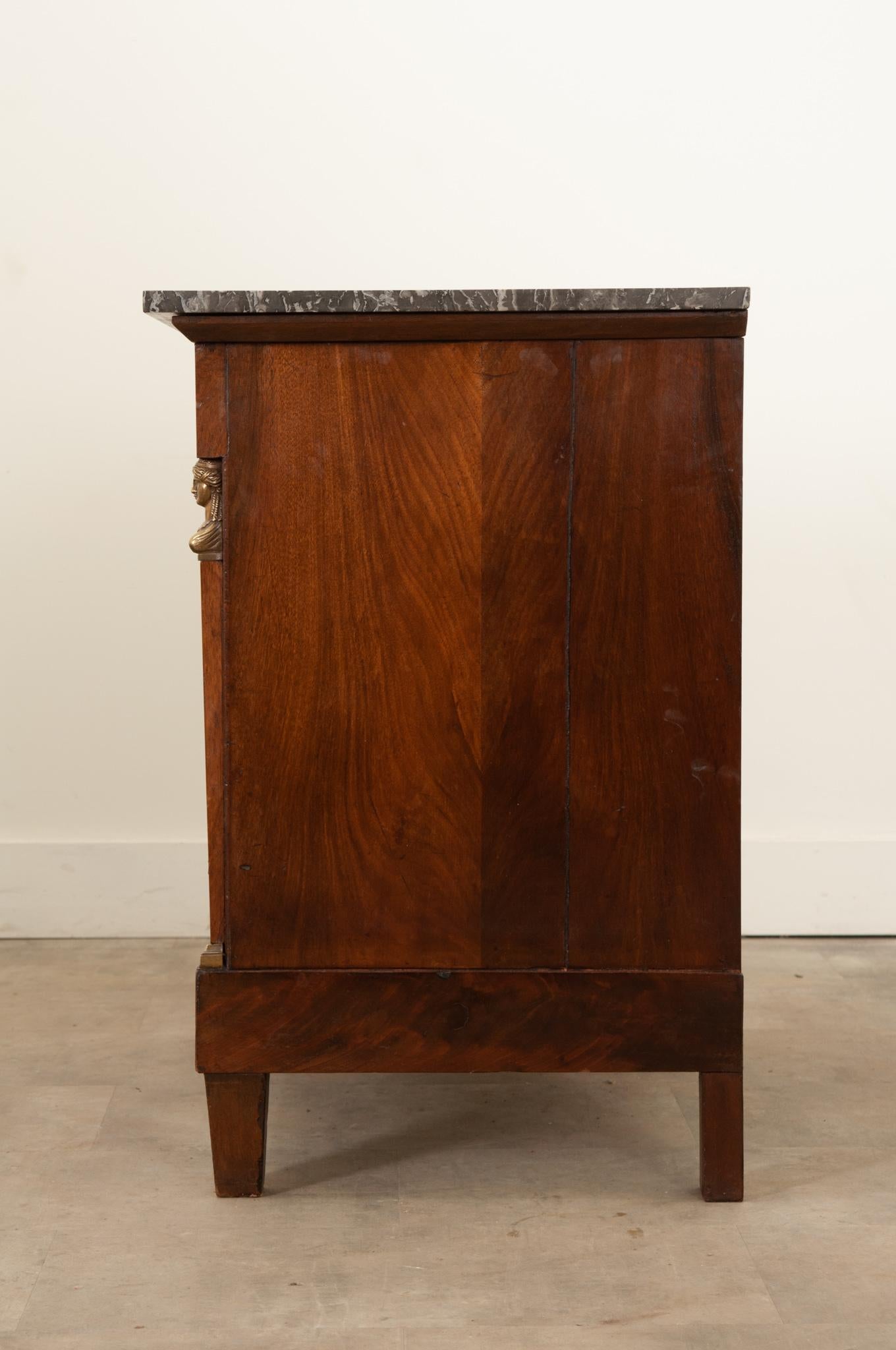 French Petite Empire Mahogany Commode For Sale 3