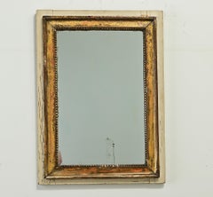 French Petite Louis XVI Gold Gilt Mirror
