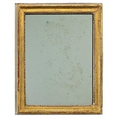 Petit miroir français Louis XVI doré