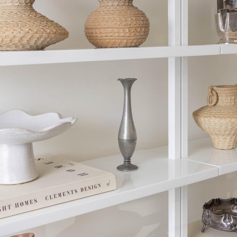 Francese French Pewter Bud Vase in vendita