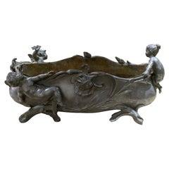 Antique French Pewter Centerpiece