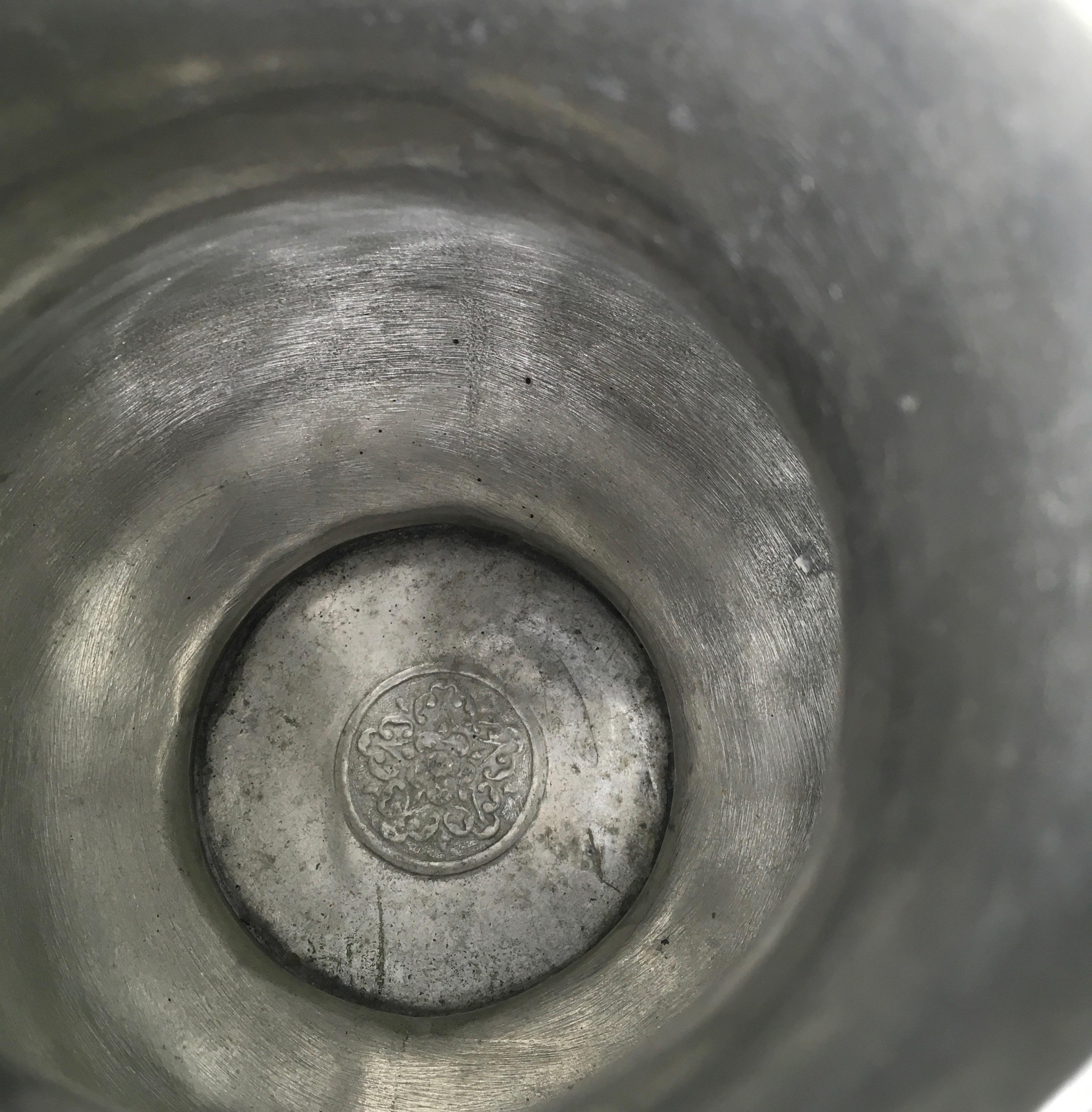 French Pewter Pitcher, 19th Century In Good Condition In Houston, TX