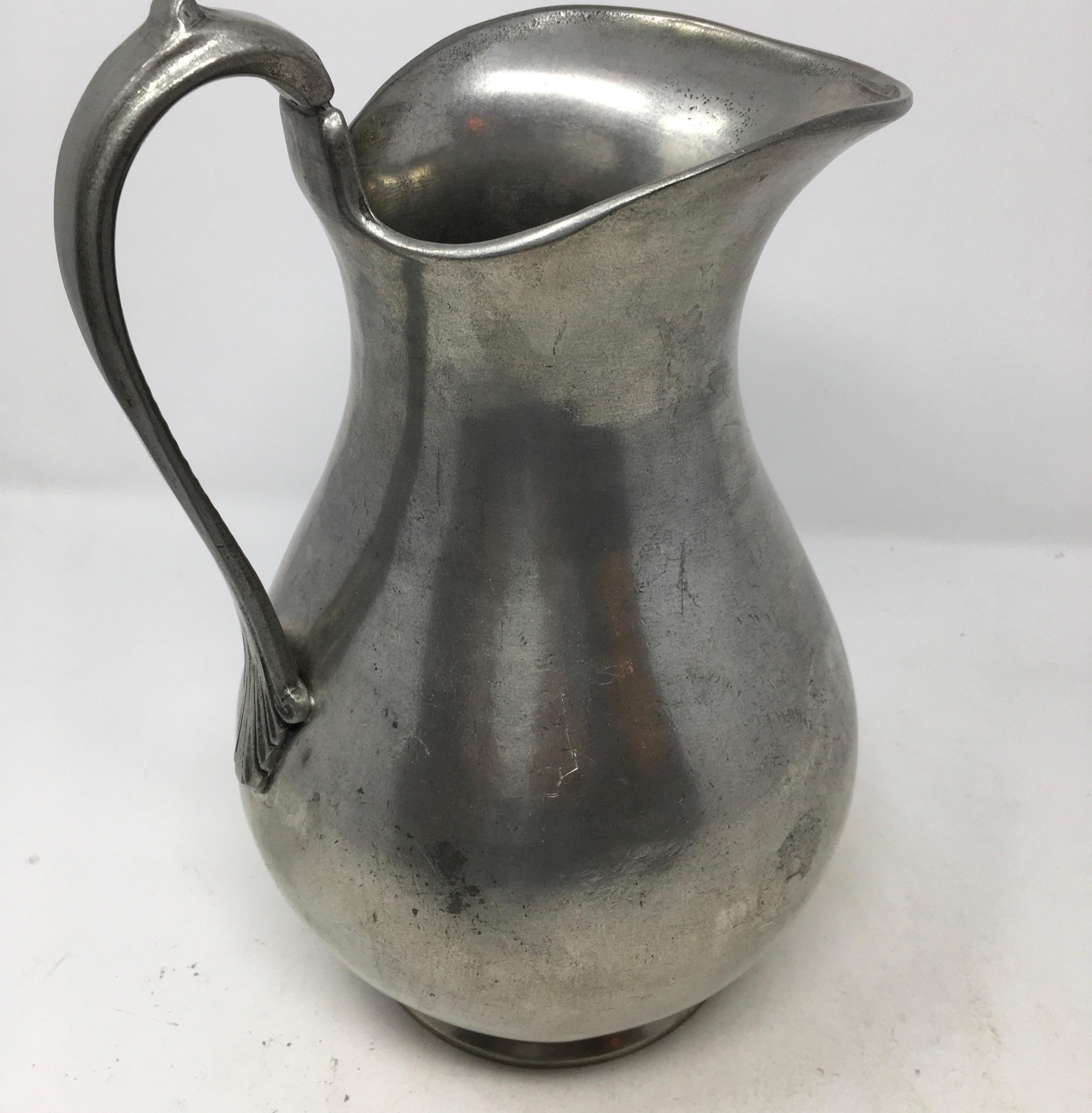 French Pewter Pitcher, 19th Century 3