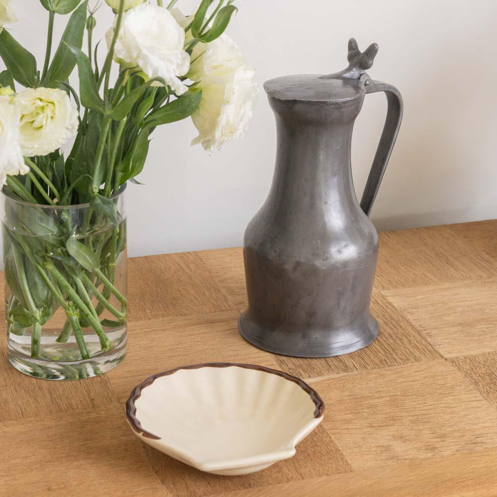 French Pewter Pitcher In Good Condition In Los Angeles, CA