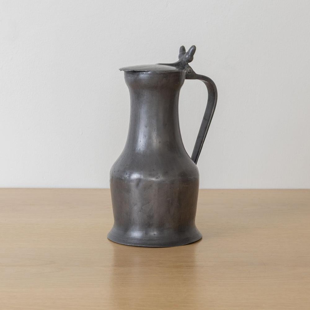 Mid-20th Century French Pewter Pitcher