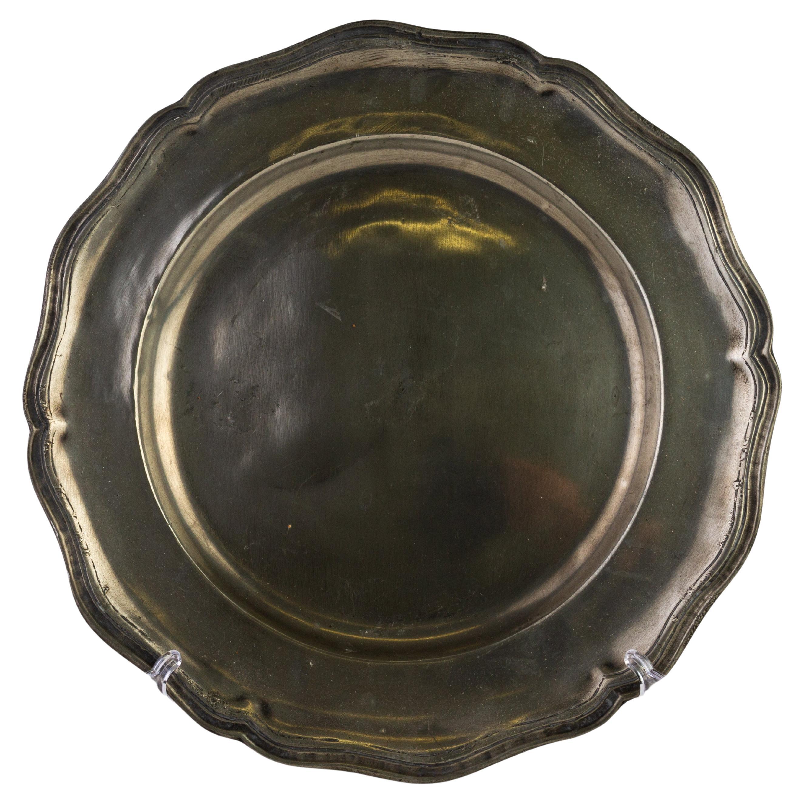 French Pewter Plate