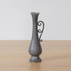 Vaso di peltro francese Scroll Bud