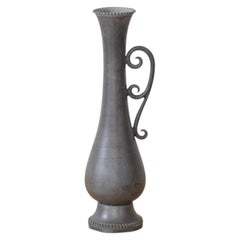 Vaso di peltro francese Scroll Bud