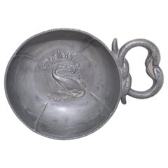 Antique French Pewter Wine Taster