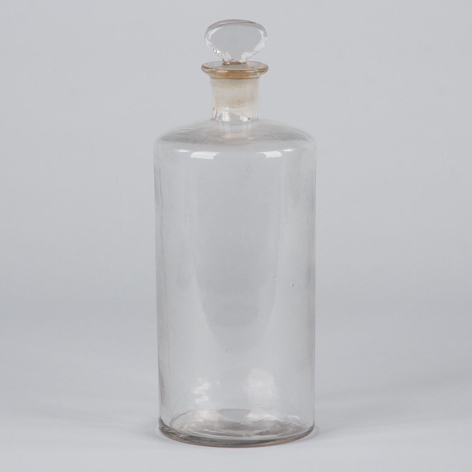 French Pharmacy Glass Jar, Early 1900s 7