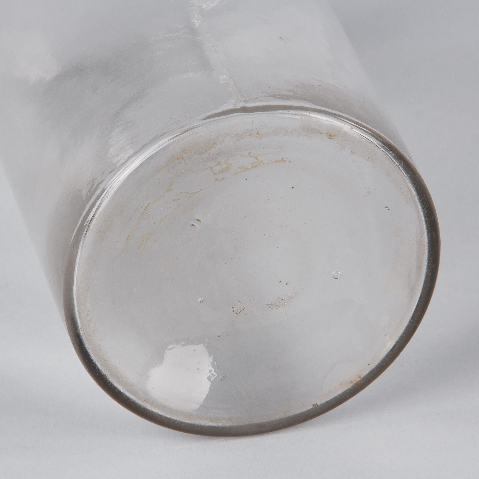 French Pharmacy Glass Jar, Early 1900s For Sale 13