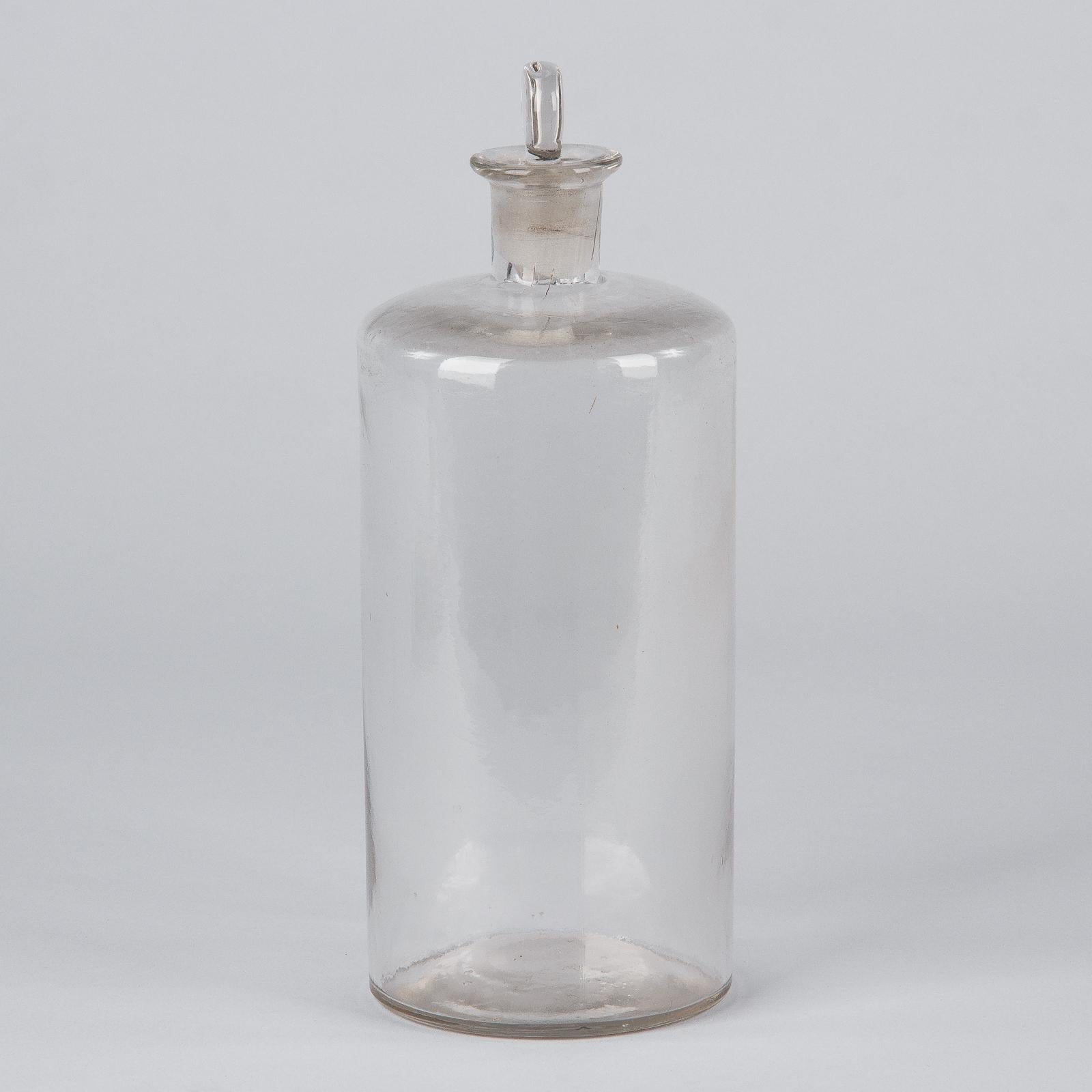 French Pharmacy Glass Jar, Early 1900s For Sale 1