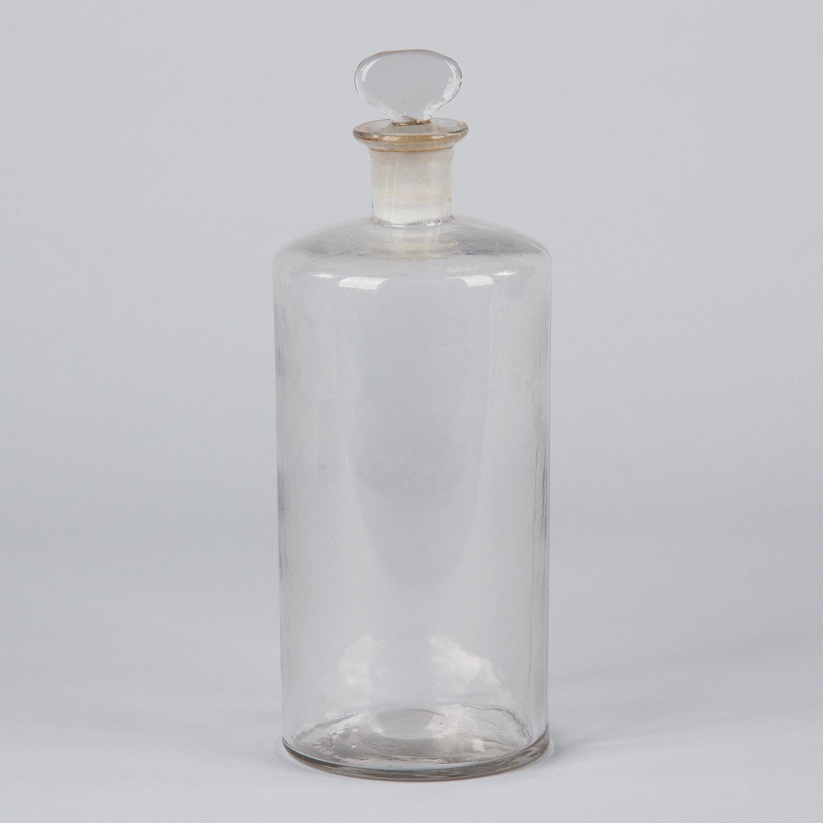 French Pharmacy Glass Jar, Early 1900s 2