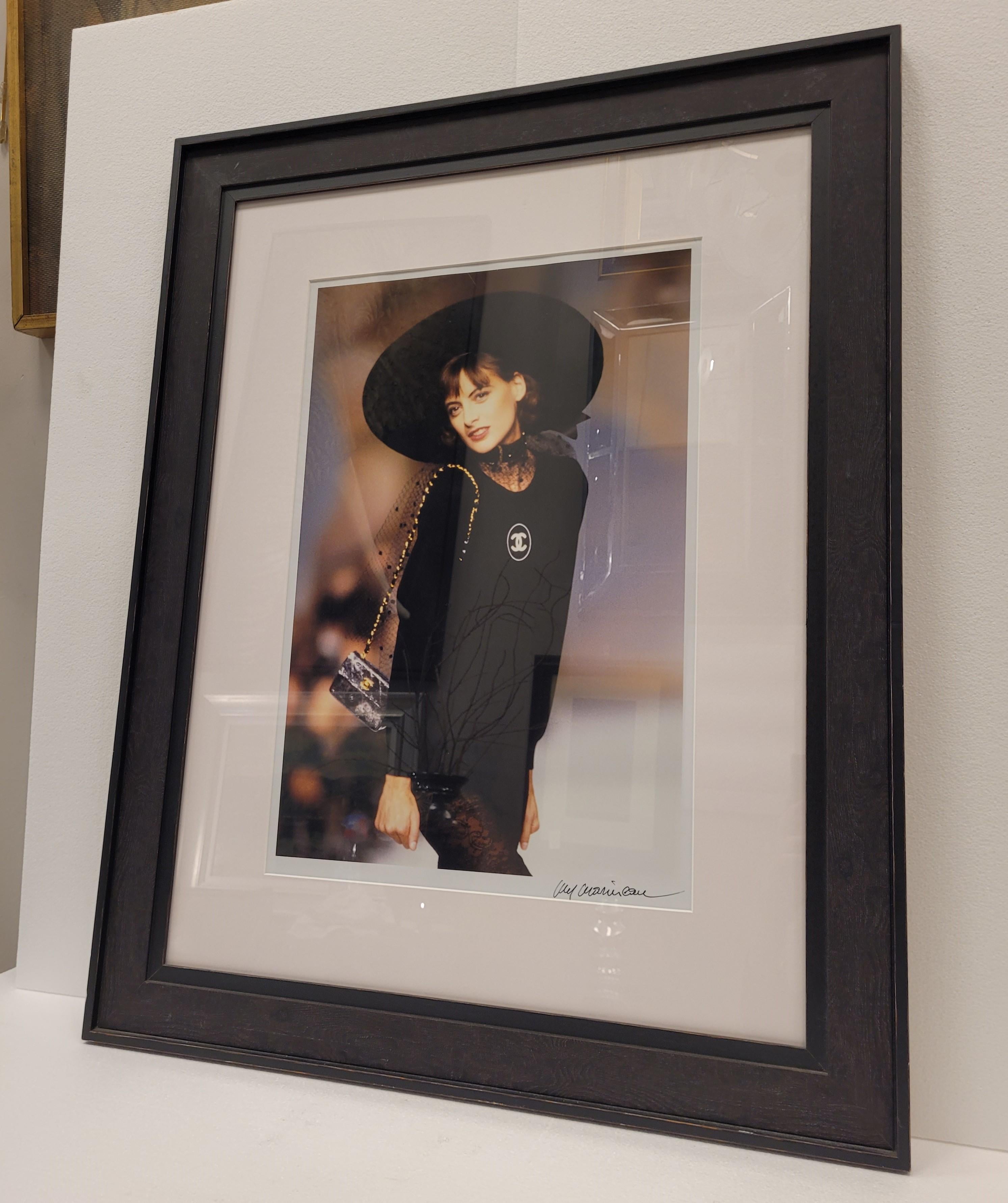 French Photography by Inés de la Fressange, Guy Marineau, «Inés, Chanel 1988» For Sale 5