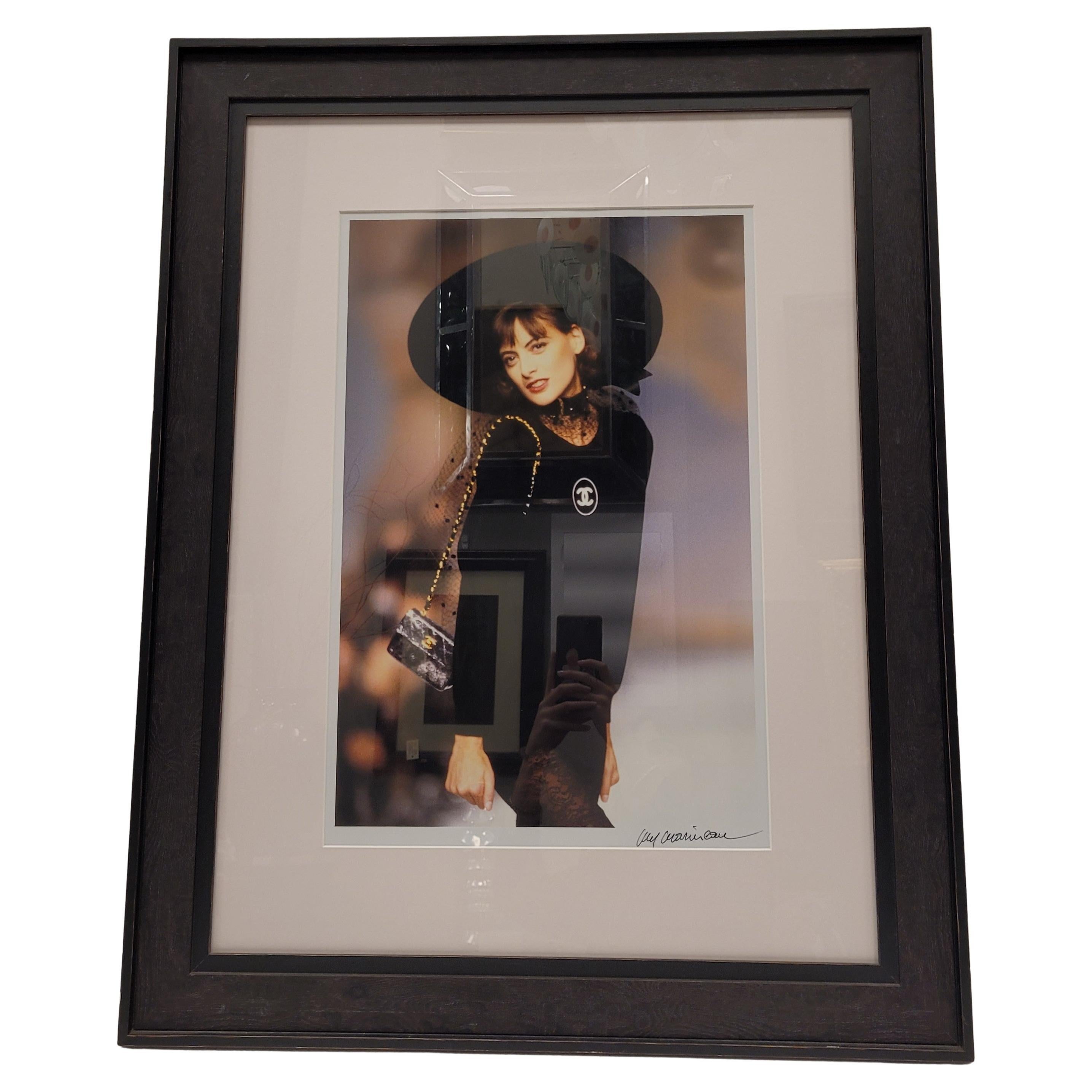 French Photography by Inés de la Fressange, Guy Marineau, «Inés, Chanel 1988» For Sale