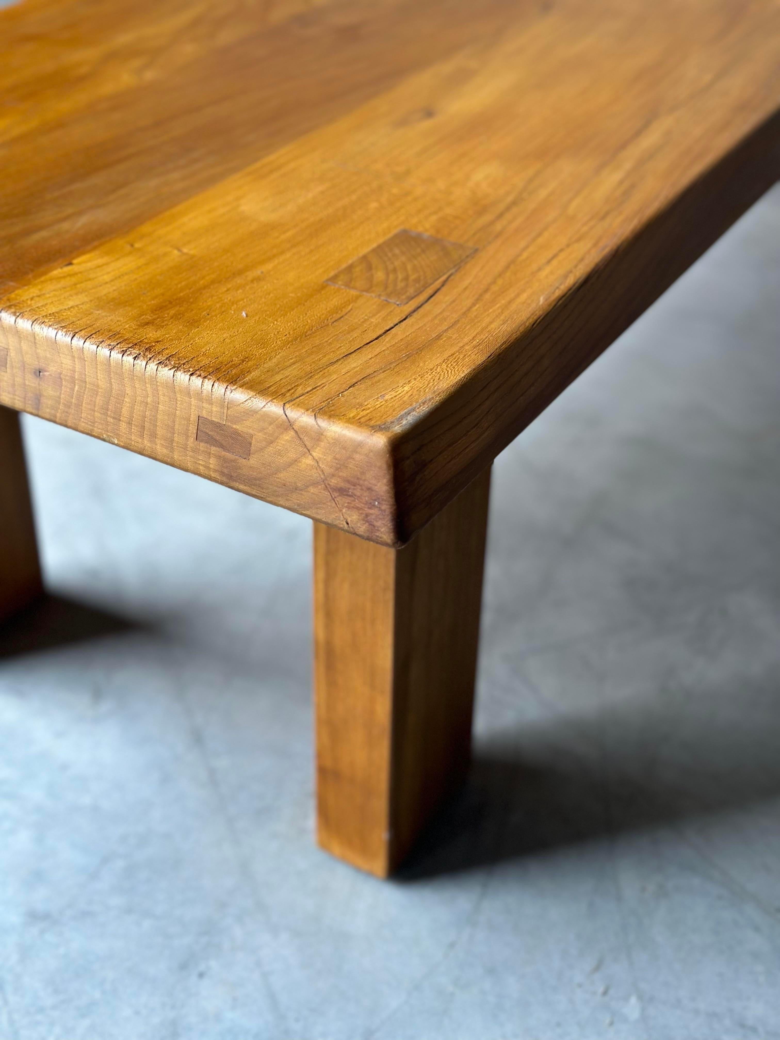Elm French Pierre Chapo Coffee Table