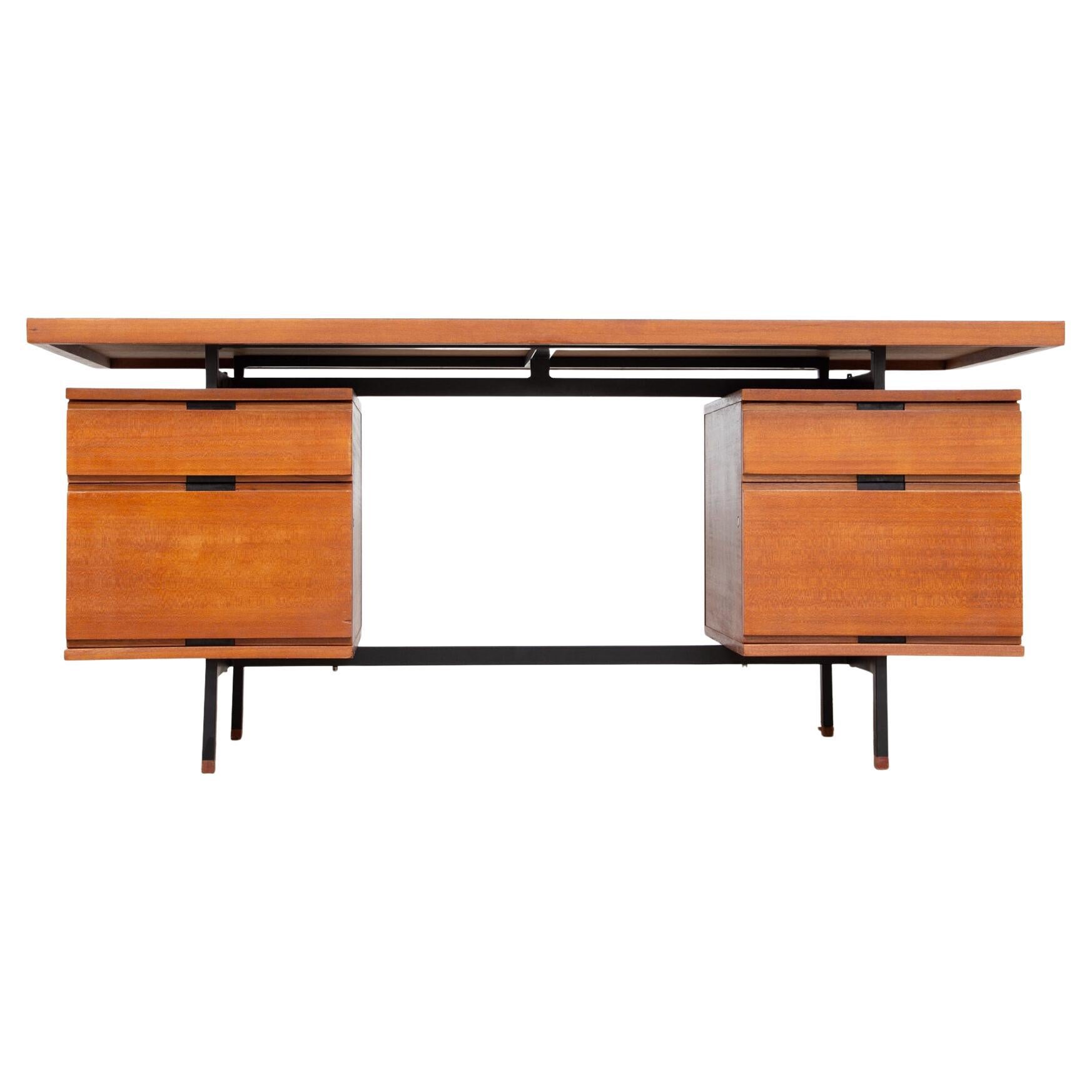 French Pierre Guariche executive desk for Minvielle, 1960'S For Sale