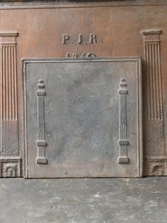 French 'Pillars of Freedom' Fireback, 19th Century