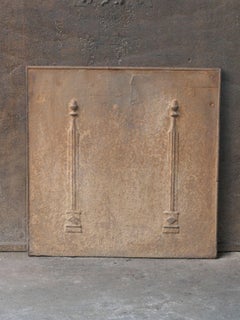 French 'Pillars of Freedom' Fireback / Backsplash, 18th - 19th C.