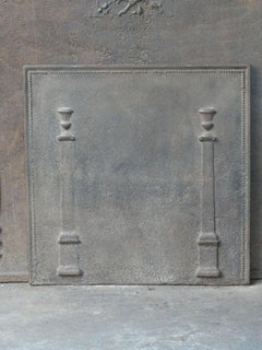 French 'Pillars of Freedom' Fireback / Backsplash, 18th - 19th C