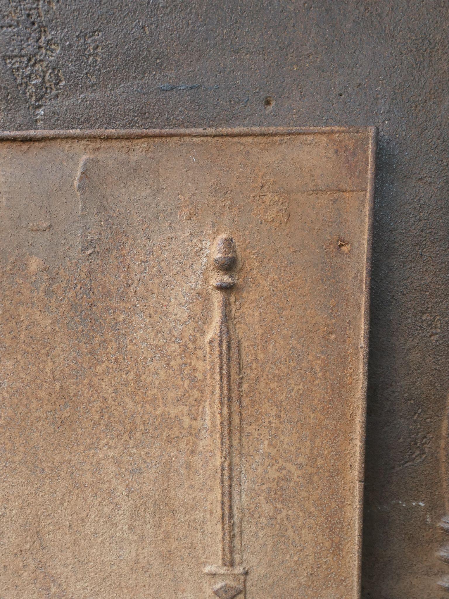 Respaldo de chimenea francés 