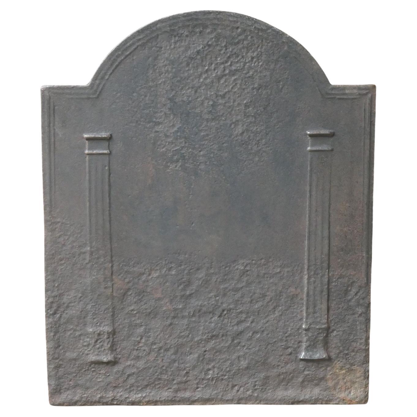 Rivestimento per il fuoco francese "Pilastri della libertà", 18° - 19° secolo.