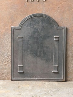Plaque de cheminée « Pillars of Freedom » française, 18e - 19e siècle, néoclassique P