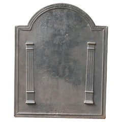 French 'Pillars of Freedom' Fireback / Backsplash, 18th - 19th C. Neoclassical P