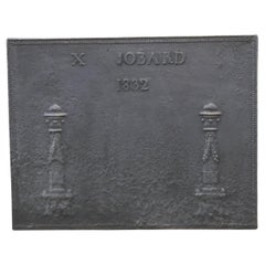 Antique French 'Pillars of Freedom' Fireback / Backsplash, 19th Century