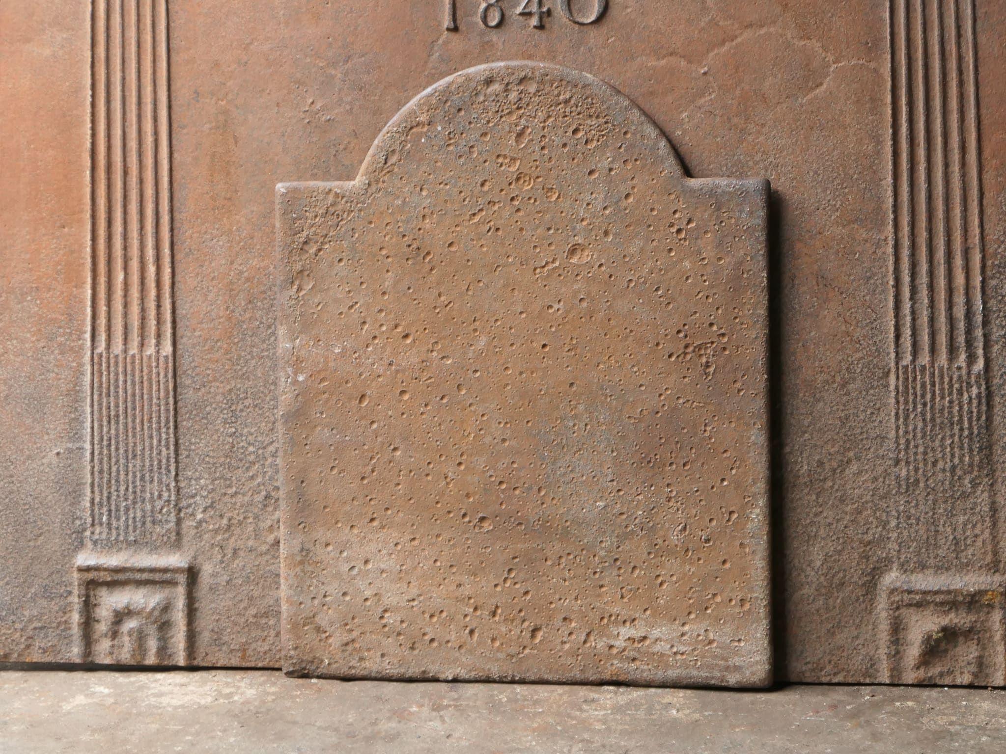 Plaque de cheminée / dosseret français 