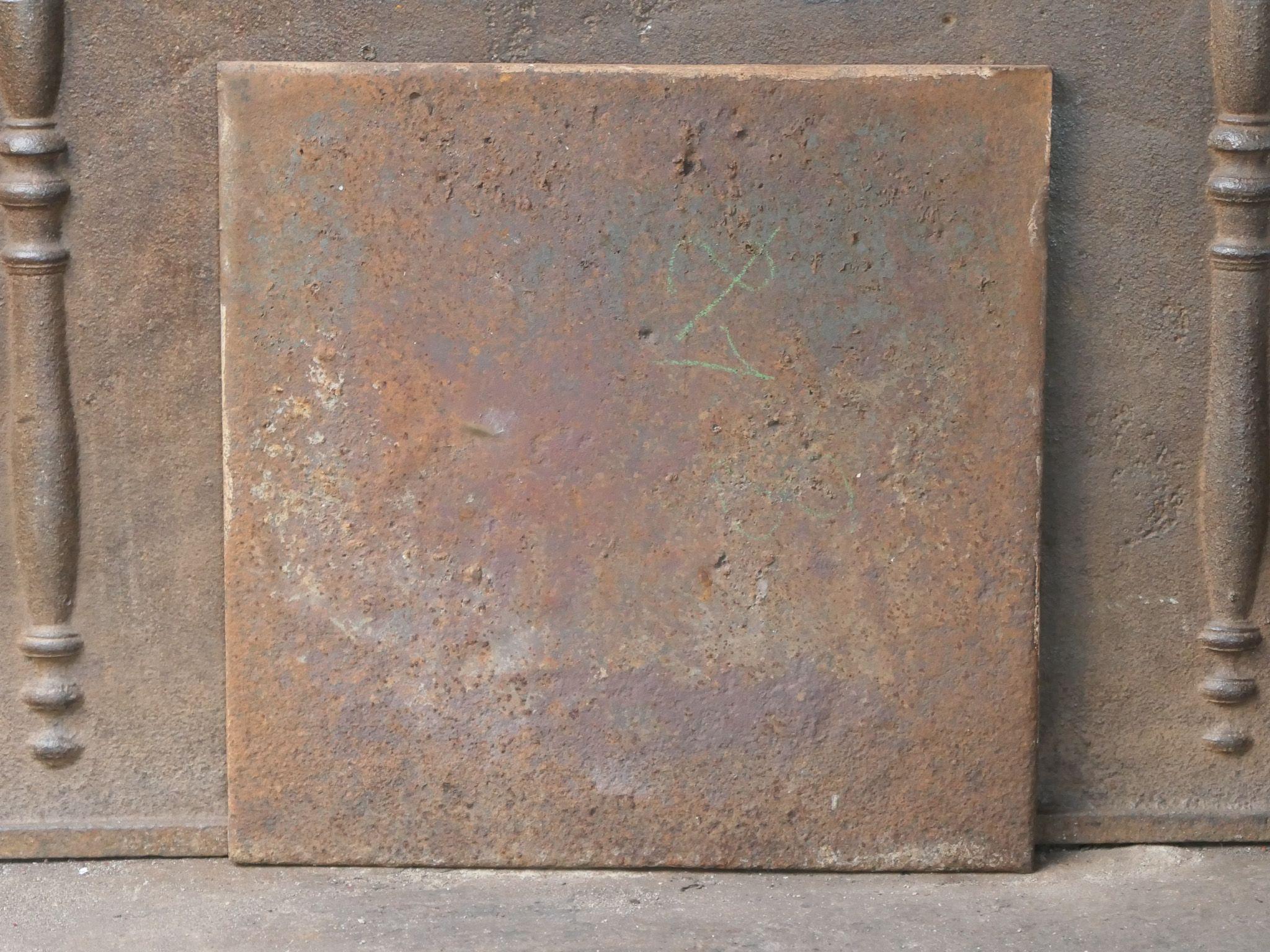 Plaque de cheminée / dosseret français 