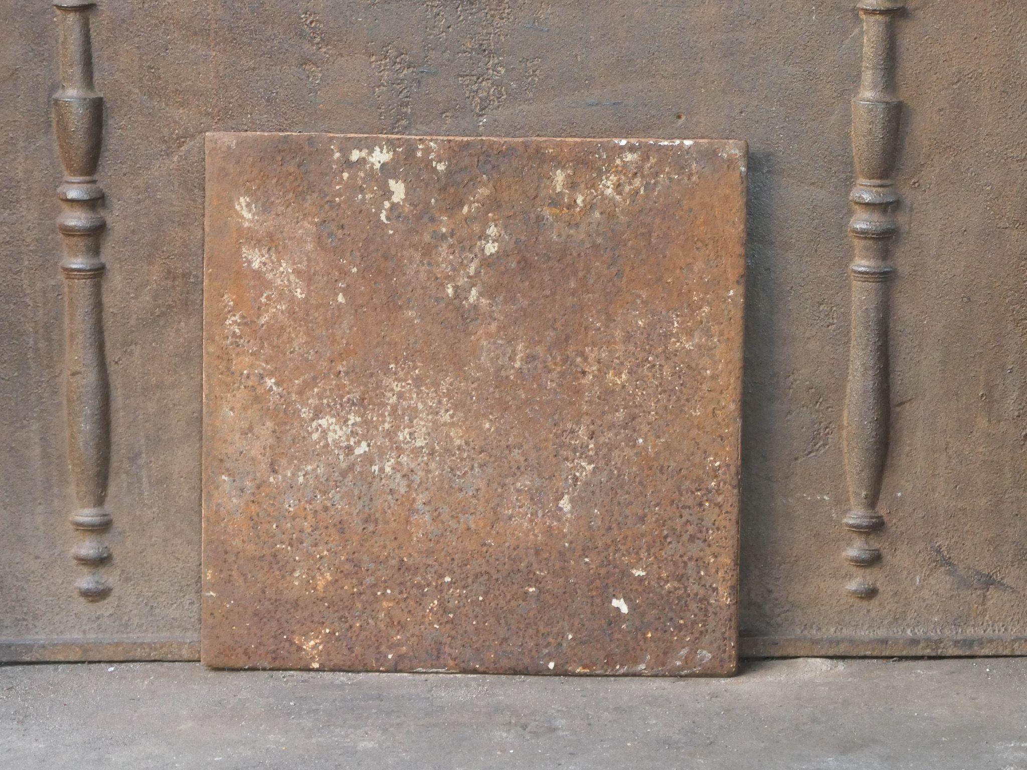 Plaque de cheminée / dosseret français 