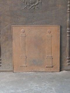 French 'Pillars of Freedom' Fireback / Backsplash, Early 19th C.