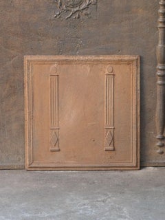 French 'Pillars of Freedom' Fireback / Backsplash, Early 19th C.