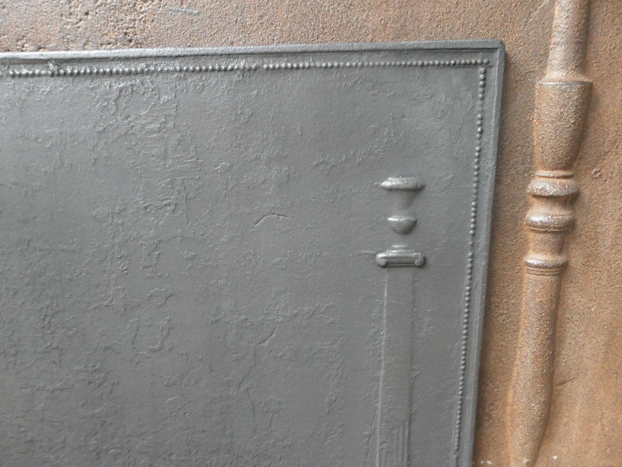 Moulage Plaque de cheminée / dosseret français 