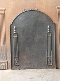 French 'Pillars of Freedom' Fireback / Backsplash, Early 19th Century