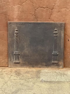 French 'Pillars of Freedom' Fireback / Backsplash, Early 19th Century