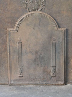Plaque de cheminée / dosseret "Piliers de la liberté", début du 19e siècle