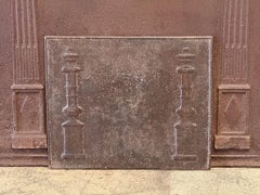 French 'Pillars of Freedom' Fireback / Backsplash, Early 19th Century