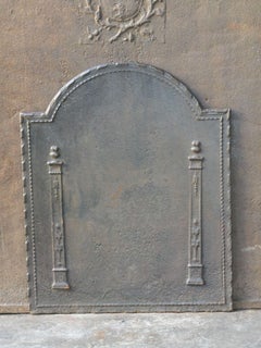 French 'Pillars of Freedom' Fireback / Backsplash, Early 19th Century