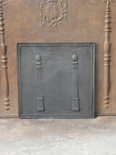 French 'Pillars of Freedom' Fireback / Backsplash, Early 19th Century