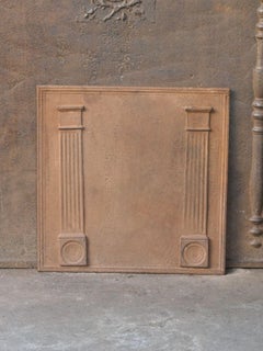 French 'Pillars of Freedom' Fireback / Backsplash, Early 19th Century