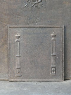 French 'Pillars of Freedom' Fireback / Backsplash, Early 19th Century