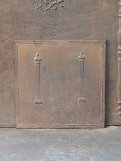Plaque de cheminée / dosseret "Piliers de la liberté", début du 19e siècle