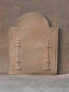 Plaque de cheminée / dosseret "Piliers de la liberté", début du 19e siècle