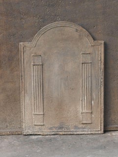 Plaque de cheminée / dosseret "Piliers de la liberté", début du 19e siècle