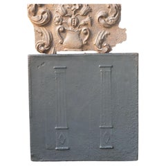 French 'Pillars of Freedom' Fireback / Backsplash, Early 19th Century