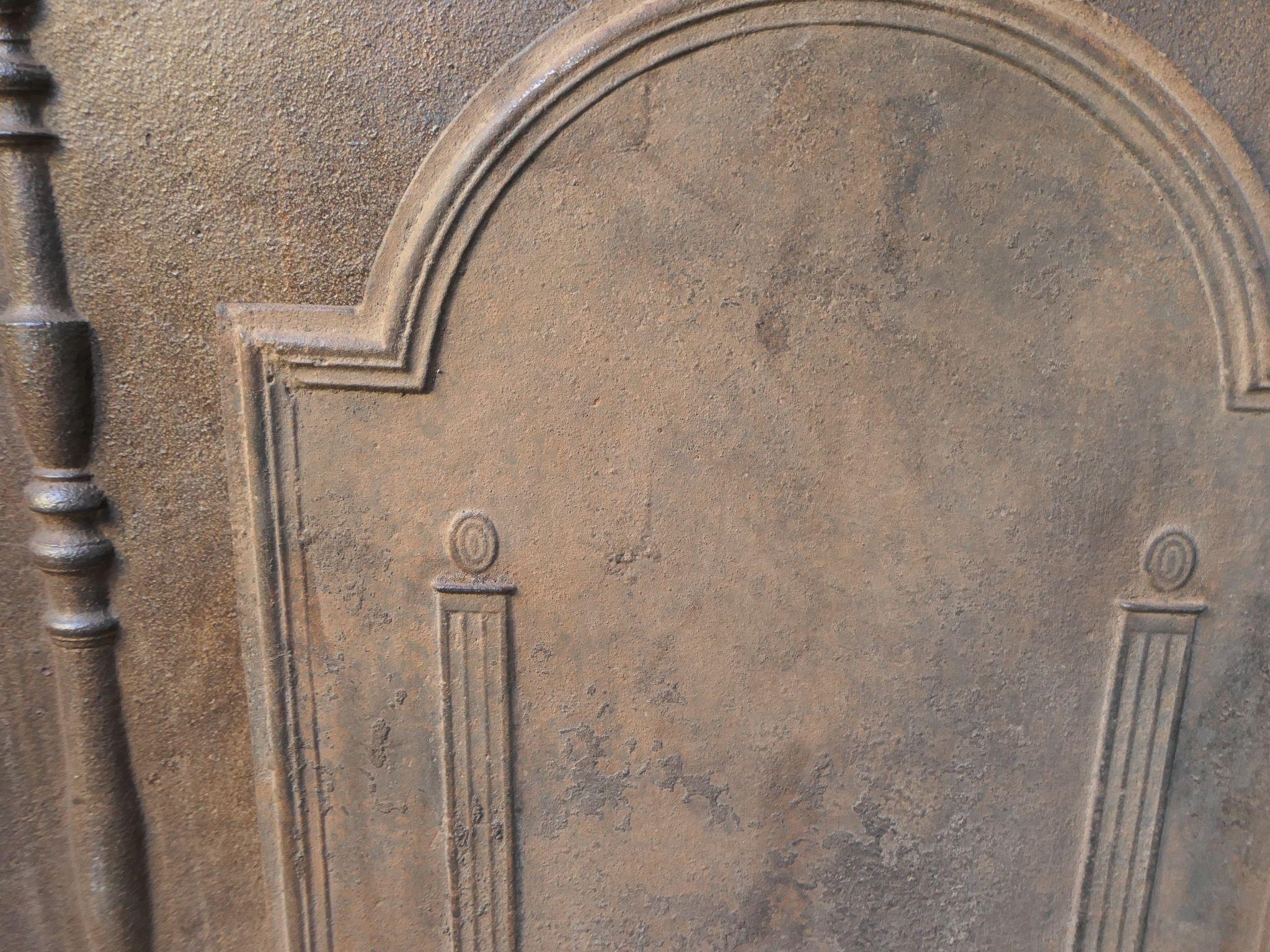 Plaque de cheminée / dosseret 