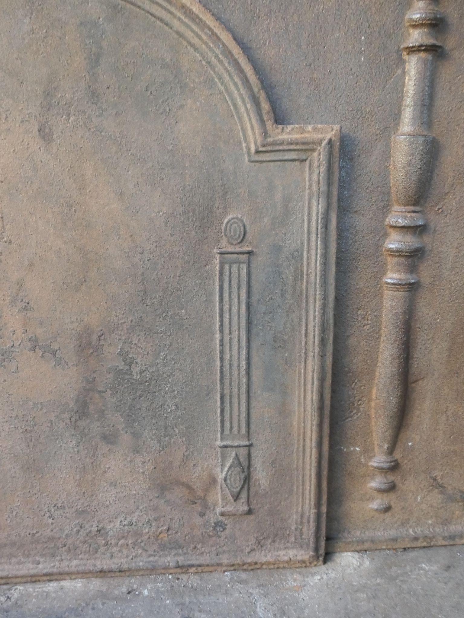 XIXe siècle Plaque de cheminée / dosseret 