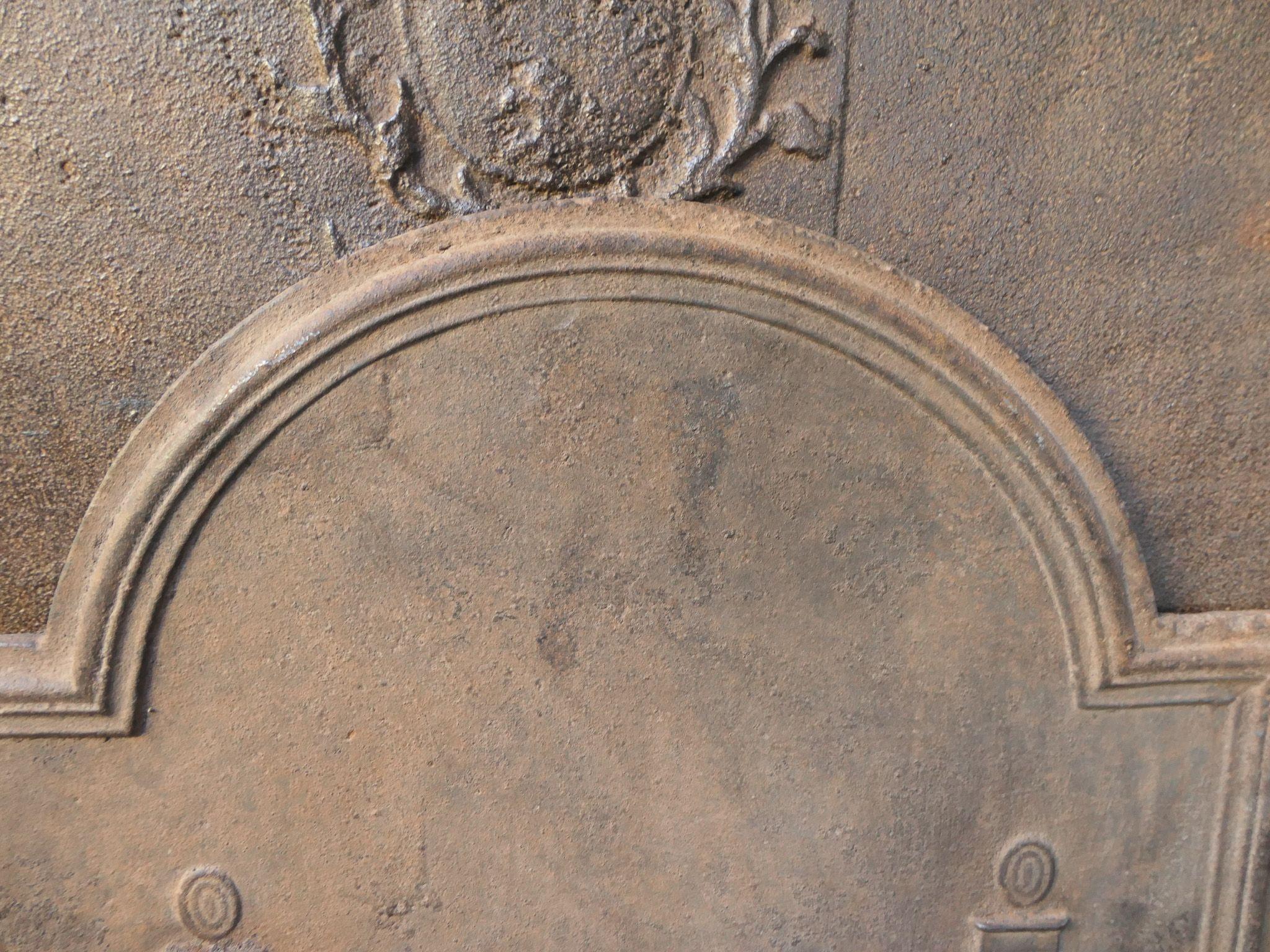Fer Plaque de cheminée / dosseret 